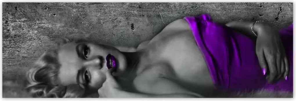 Poszterek 200x66 Lila Marilyn Monroe