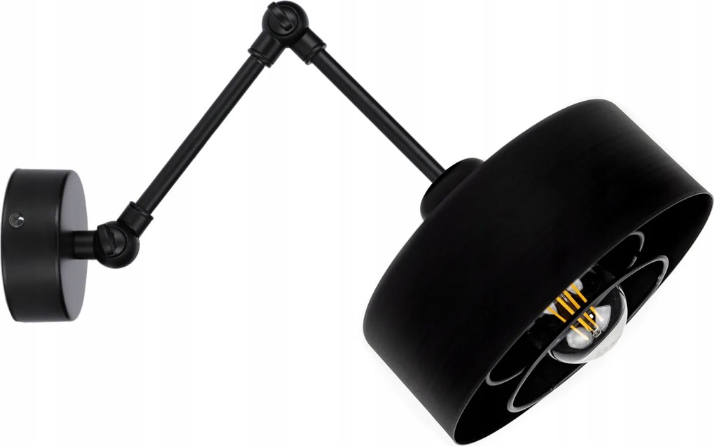 Ötletes Fali Lámpa Loft Spiro fekete vagy fehér