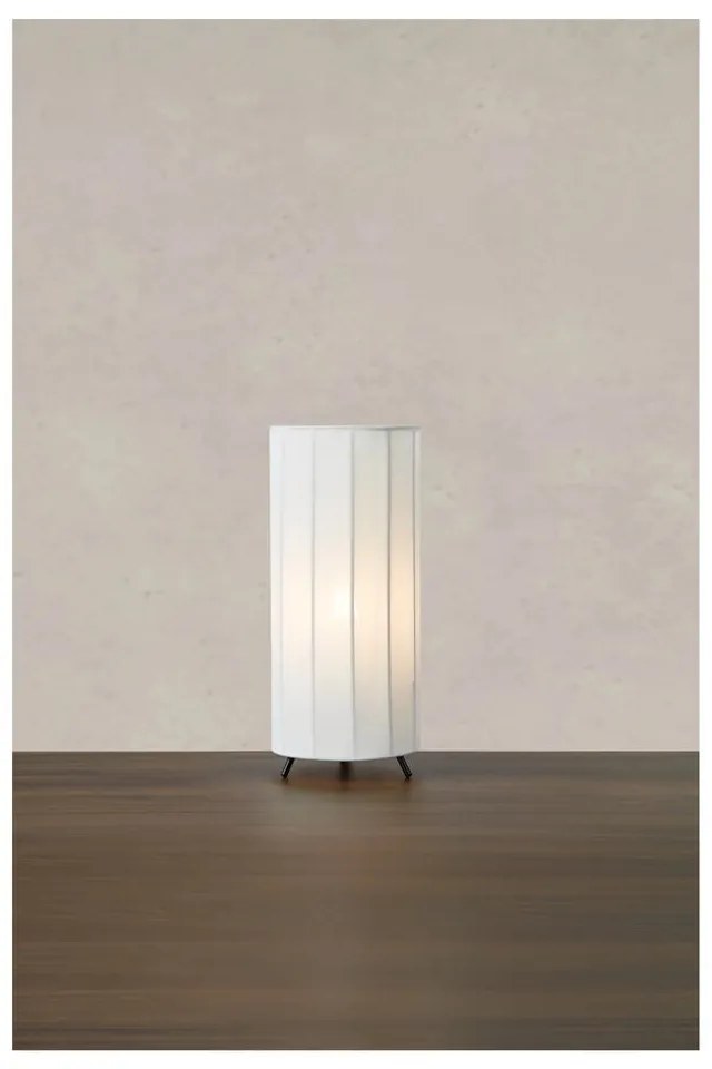 Fekete-fehér asztali lámpa textil búrával (magasság 31,5 cm) Hikari – Markslöjd