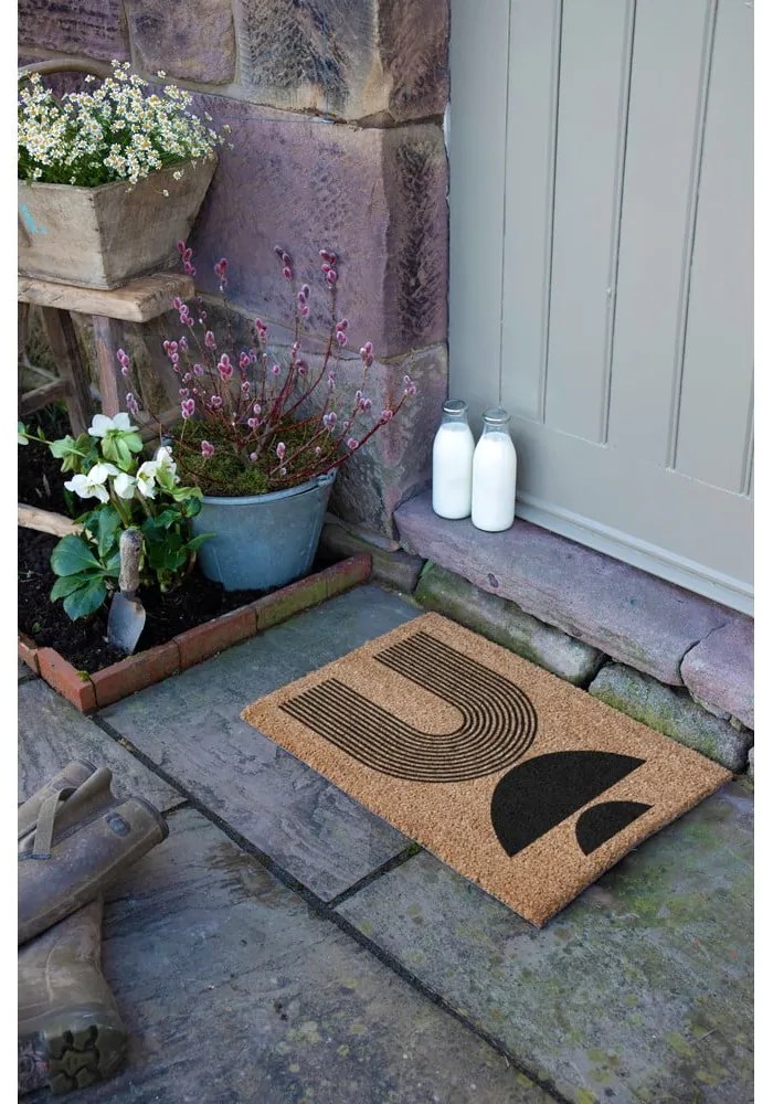 Kókuszrost lábtörlő 40x60 cm Half Moon – Artsy Doormats