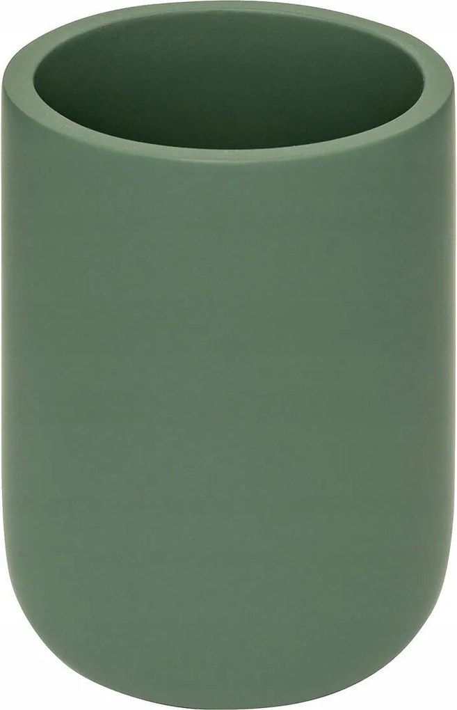 Fürdőszobai Tároló Fogkefetartó Pohár Zöld Duo 10,1X7,2 CM