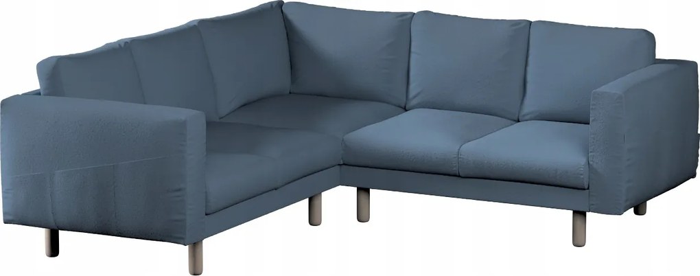 Norsborg 4 személyes sarokkanapé huzat Ikea kék bukla