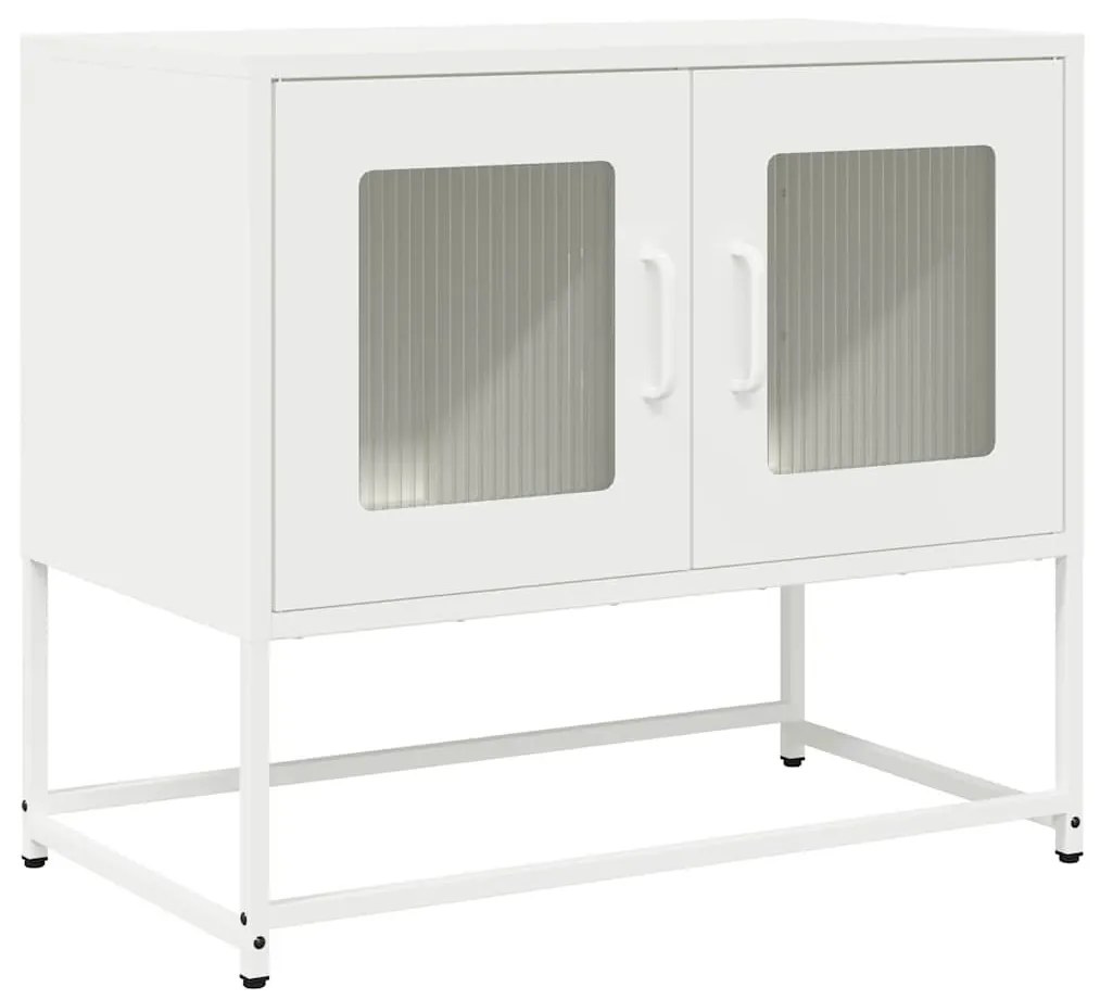 fehér hidegen hengerelt acél TV-szekrény 68x39x60,5 cm
