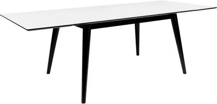 Széthúzható asztal Ronald 230, fekete / fehér