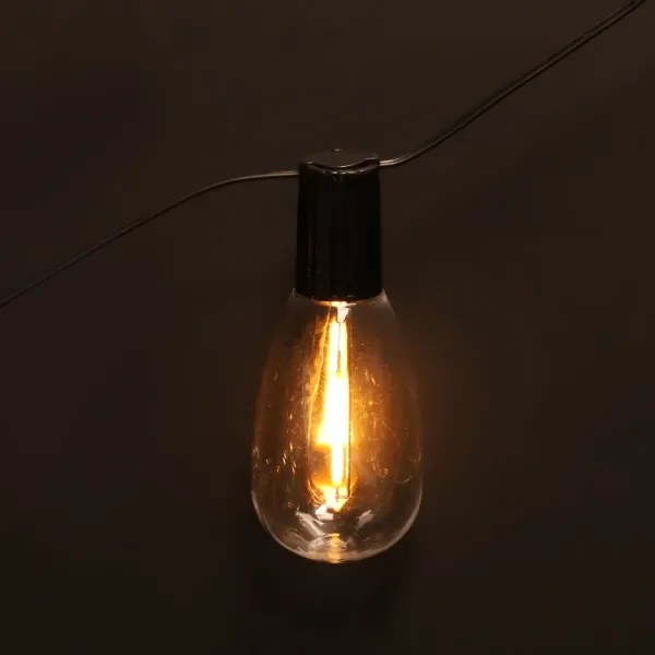 Brilagi - kültéri karácsonyi LED girland 10xLED/3xAA 3,2m IP44 meleg fehér