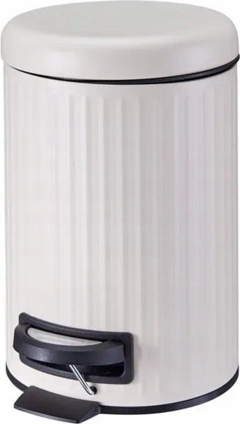 Fürdőszobai szemetes kosár fém lábgombos kerek 3L 1db