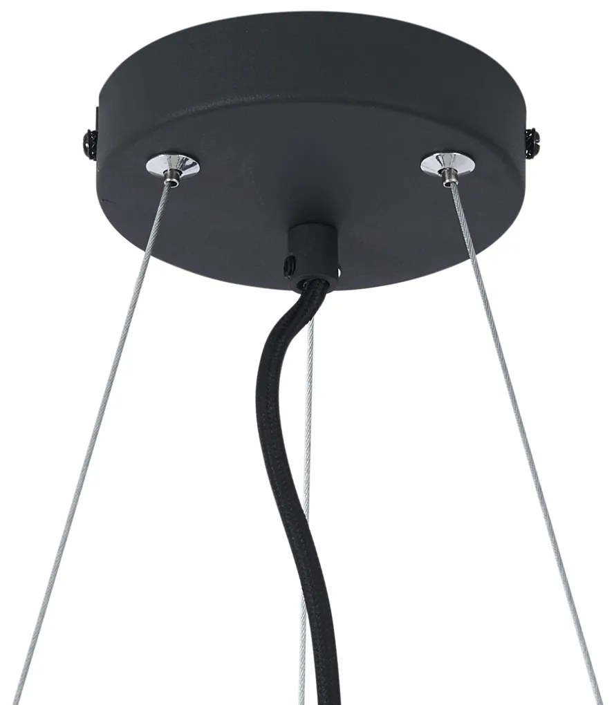 Modern függőlámpa fekete 6-lámpás - Jeana Circle