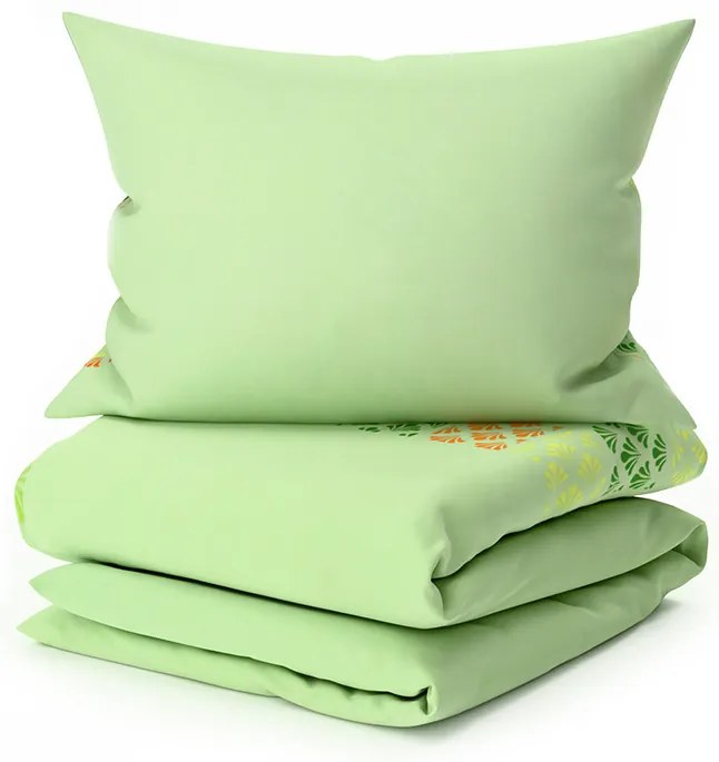 Mikroszatén ágyneműhuzat VELLARI, zöld Ágyneműhuzat mérete: 70 x 90 cm | 140 x 200 cm