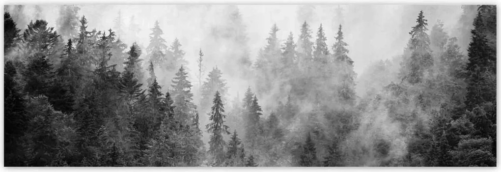 Fotótapéták 200x66 Tájkép Szürke Hegyek Köd