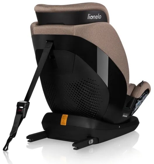 Lionelo - Forgatható autósülés alappal LAVENDER i-Size 76-150 cm bézs latte