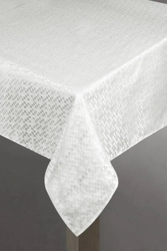 Serena lurex asztalterítő Fehér / ezüst 150 x 220 cm