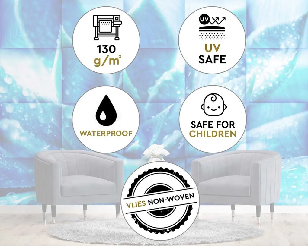 Gario Fotótapéta Kék virág Anyag: Vlies, Méret: 150 x 105 cm