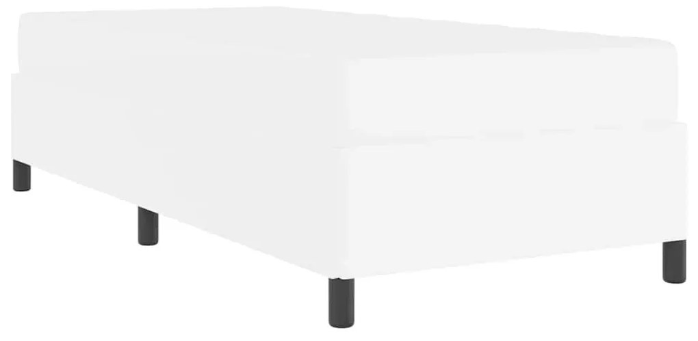 Ágykeret matraccal matracmal Fehér 100 x 200 cm Műbőr