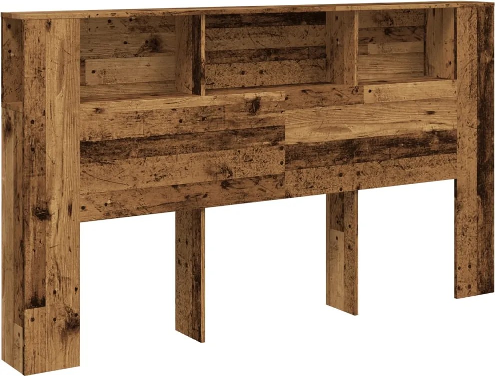 vidaXL antik fa színű szerelt fa áthidalószekrény 180x18,5x102,5 cm