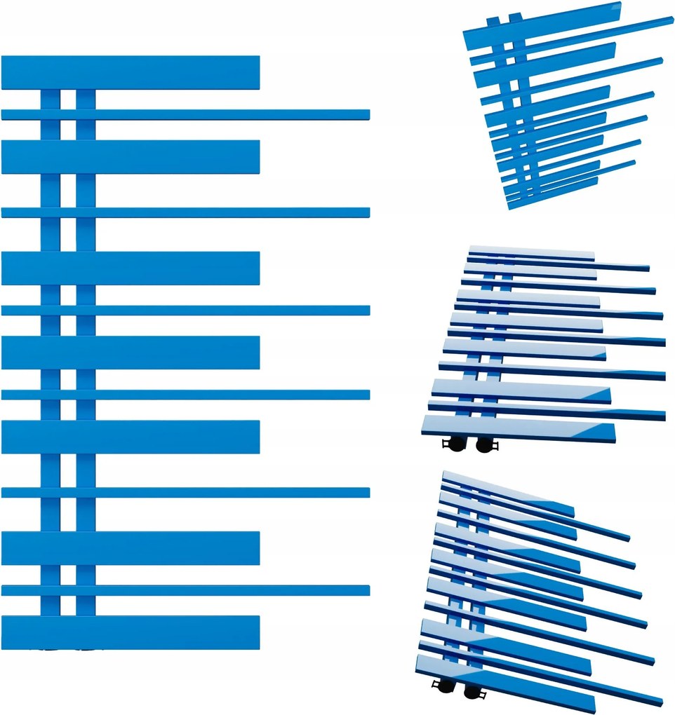 Fürdőszobai radiátor Pianino 870x570 Kék Bal