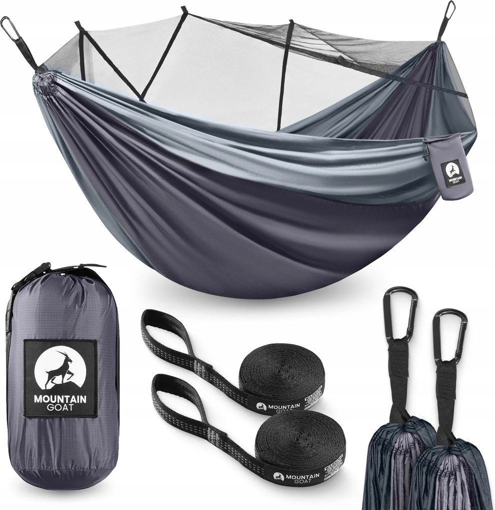 Függőágy Turista Kétszemélyes Utazó Kerti Erős Ultralight Szúnyogháló