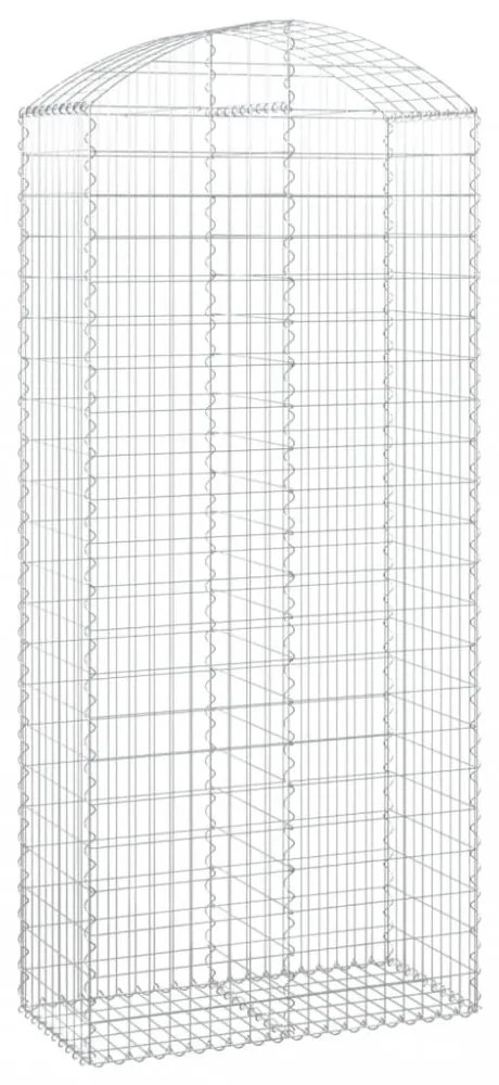 íves horganyzott vas gabion kosár 100x50x220/240 cm