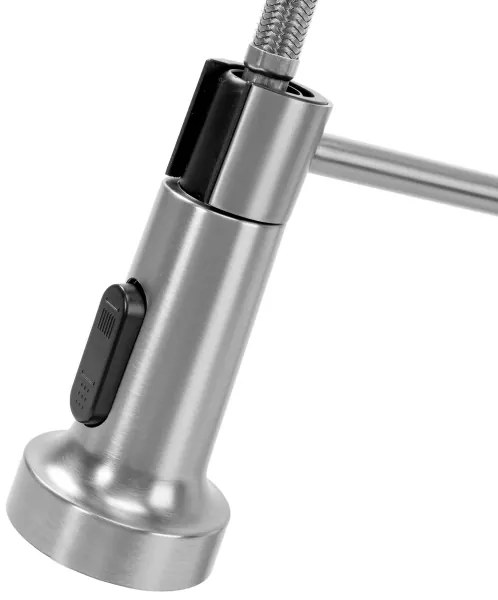 REA-B0417 - COLIN mosogatócsaptelep kihúzható zuhanyfejjel, 42,5 cm, nikkel