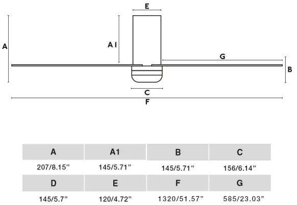 FARO 33829WT - Mennyezeti ventilátor PUNT TUB M barna/fehér átm. 132 cm WT + távirányító