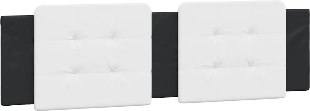 vidaXL fehér és fekete műbőr fejtámla párna Zadar 180 cm