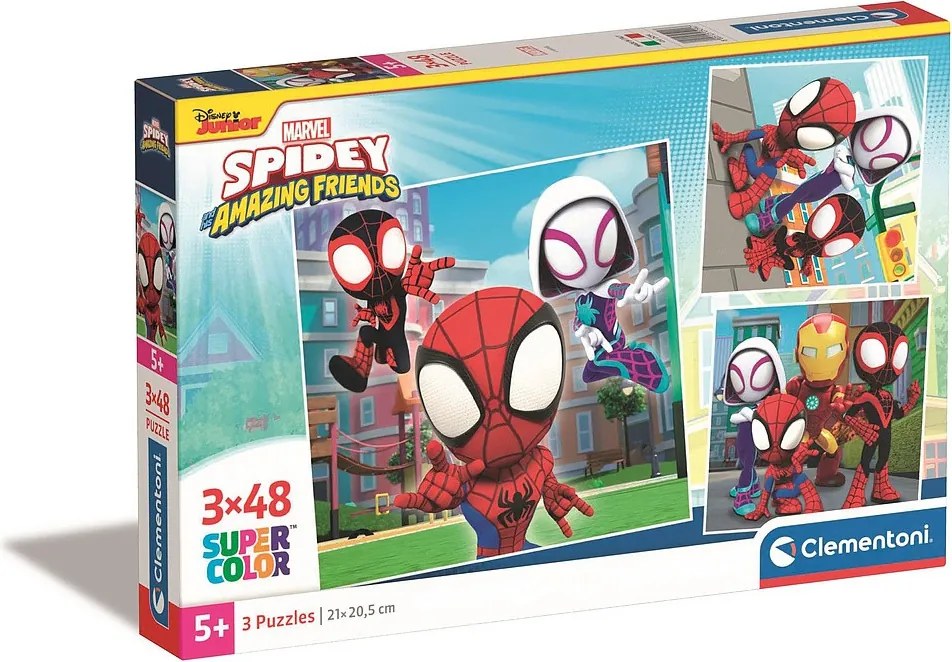 Pókember Spidey 3x48 db-os puzzle Clementoni