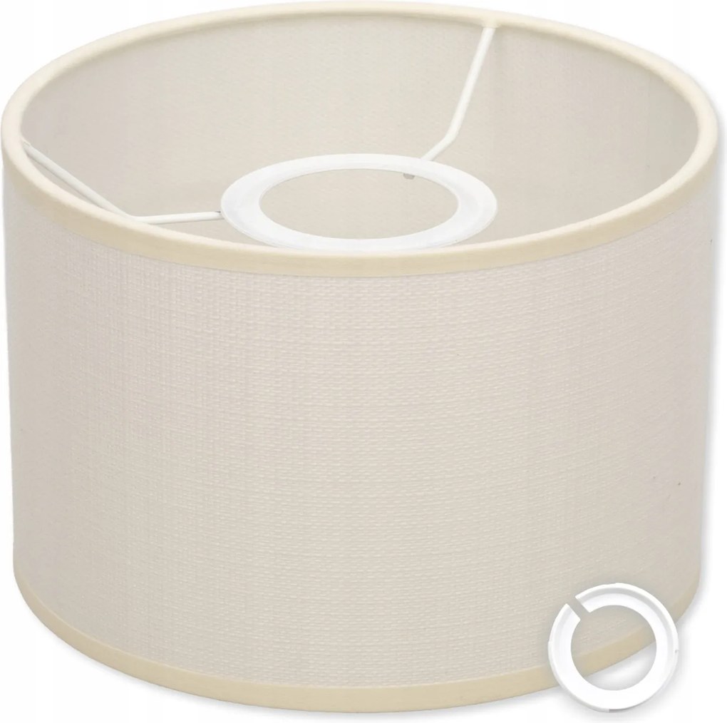 Lámpabúra Henger Csillár Fali Lámpa E27 E14 20 CM Krém Méretek