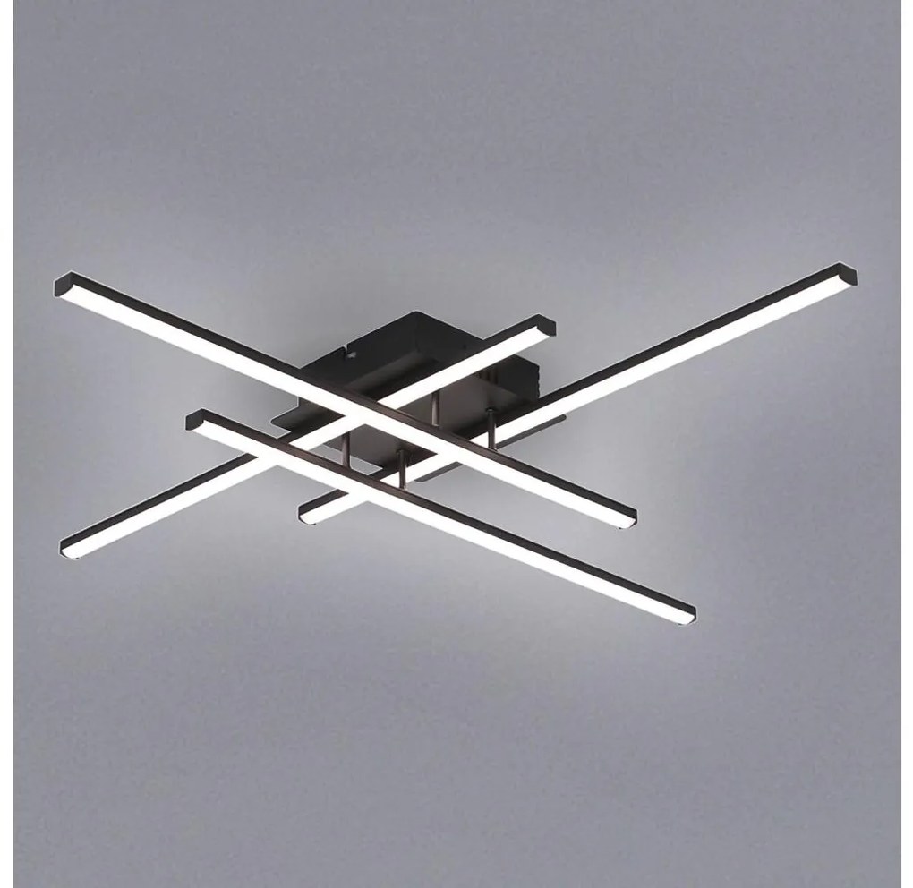 Brilagi - STRIPES LED mennyezeti lámpatest LED/37W/230V fekete BRMX2065-4/CR