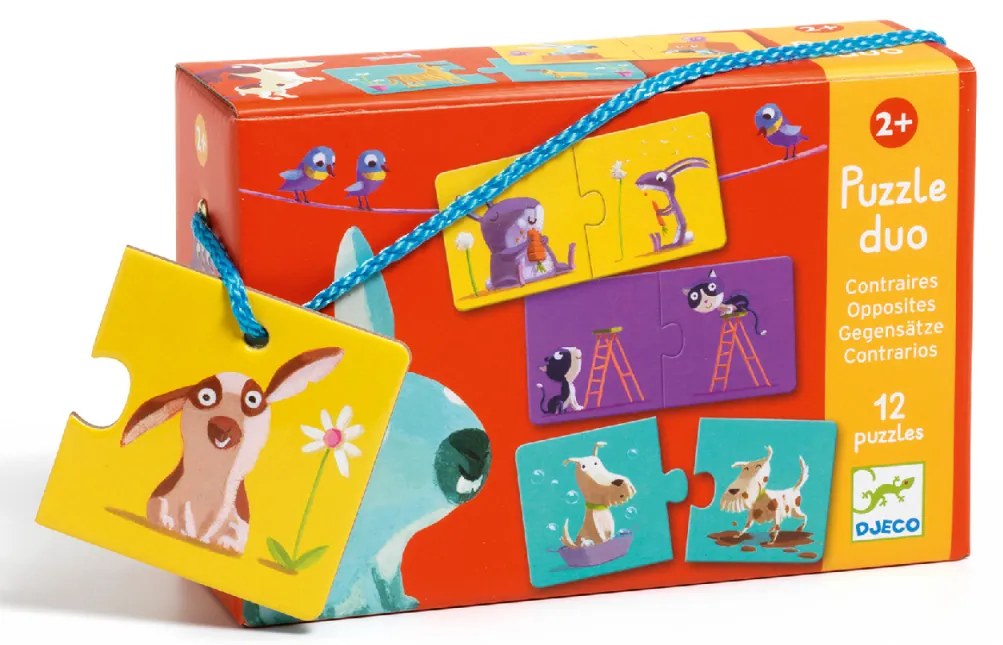 Párosító puzzle - Ellentétek, 24 db-os - Opposites