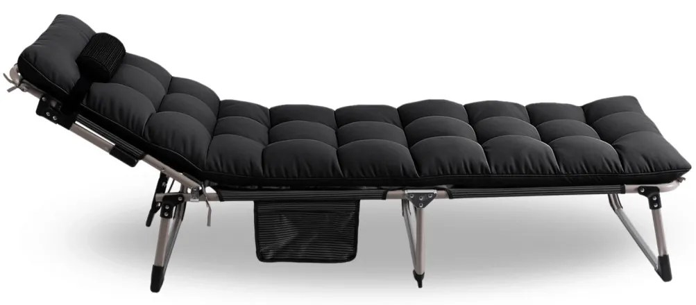 Kempingágy Fekete VENUS