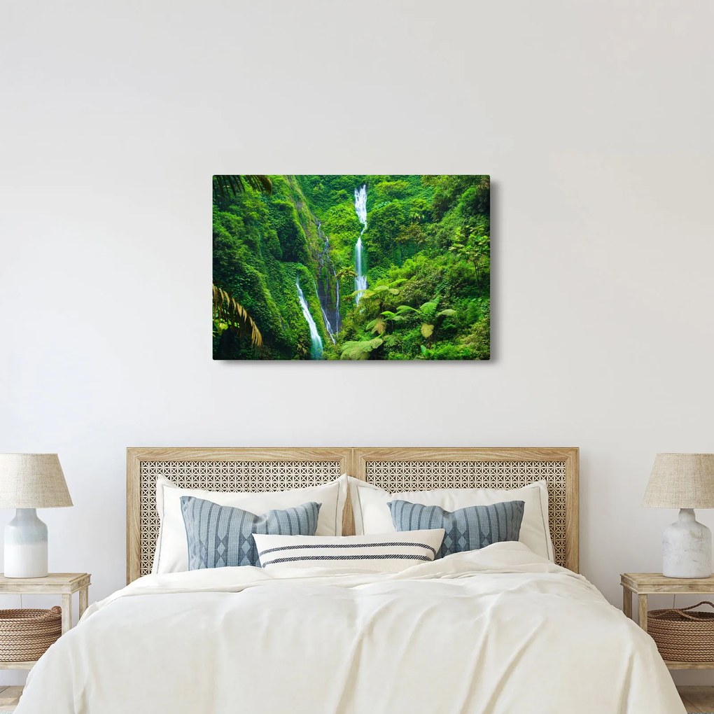 Kép - Madakaripura vízesések, Kelet-Jáva, Indonézia (90x60 cm)