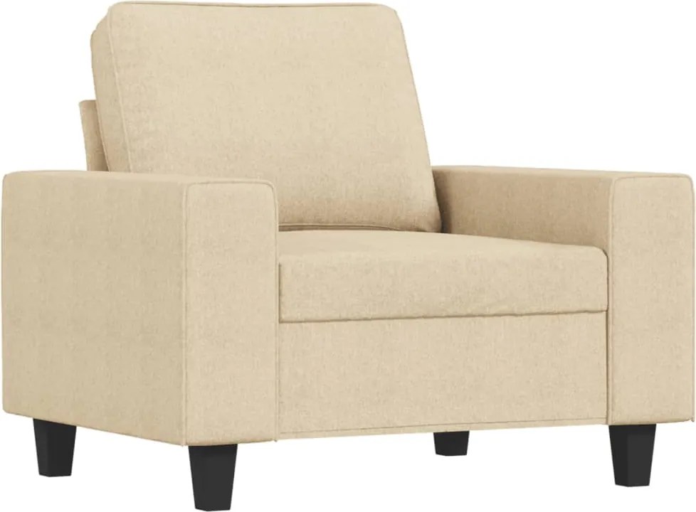 vidaXL krémszínű szövet kanapéfotel 60 cm