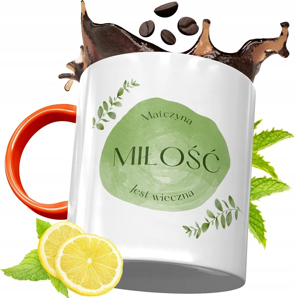 Narancssárga Bögre Anyák Napjára Ajándék fényképes nyomattal