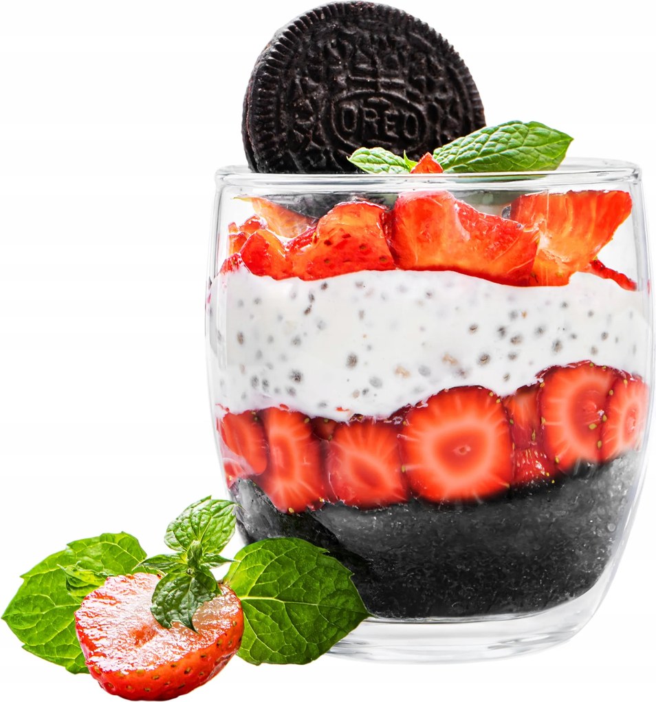 Fagylalt Desszert Poharak Üveg 225 ml Készlet 12 db