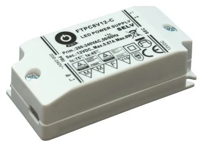POS Led tápegység FTPC-8-12 Compact 8W 12V 0.67A