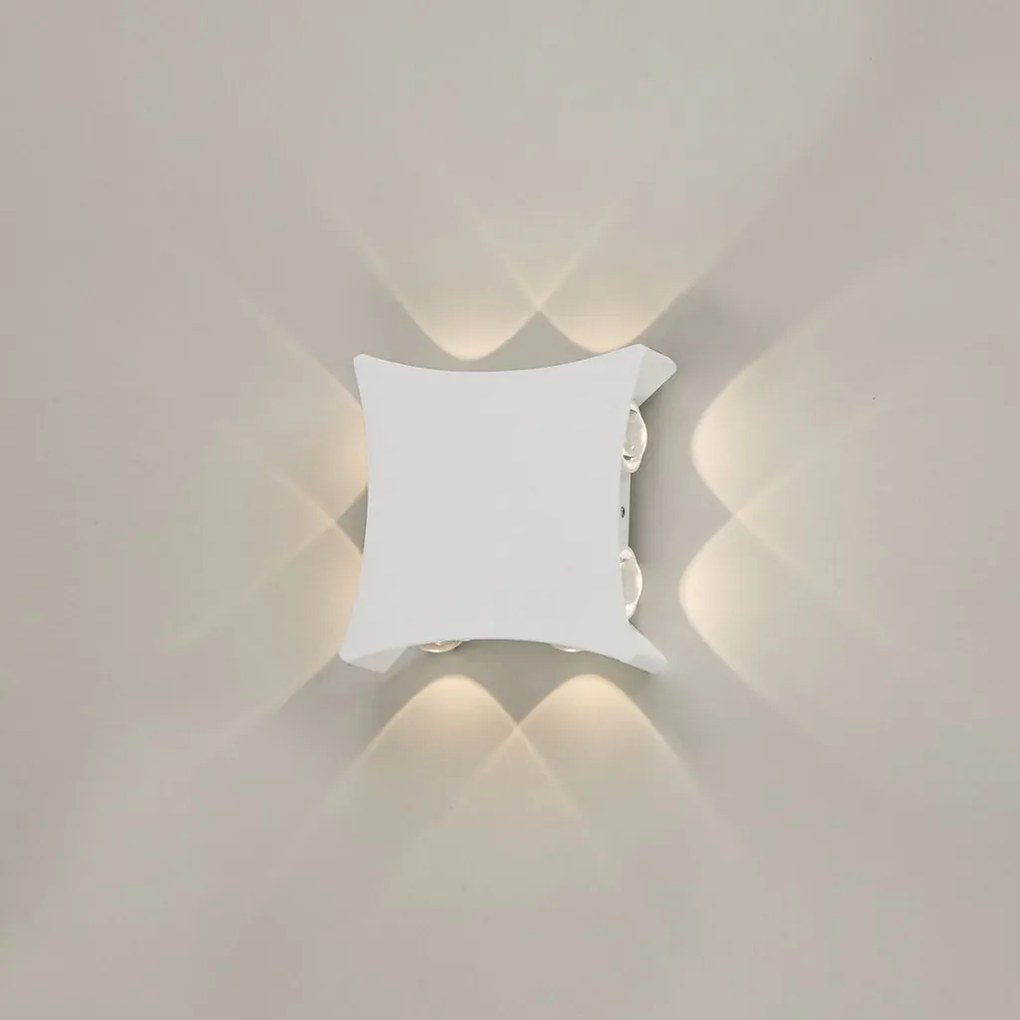 ITALUX PL-562-8 PENSA Modern Kültéri Fali Lámpa Fehér LED IP54