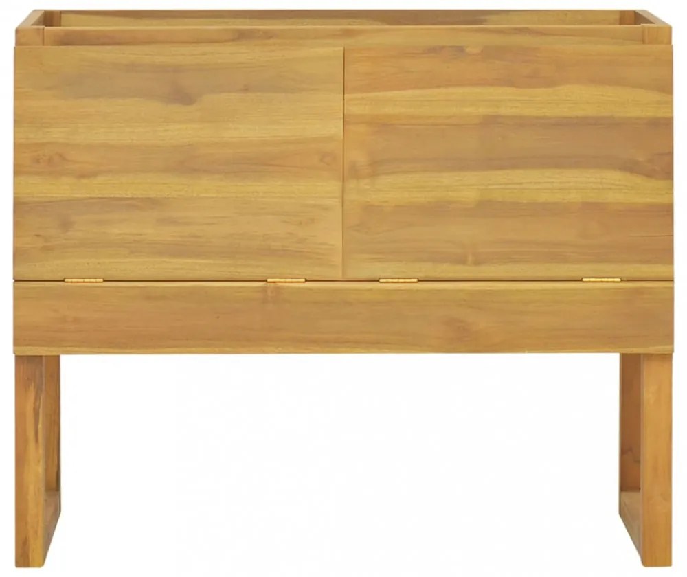 tömör tíkfa fürdőszobaszekrény 90 x 40 x 75,5 cm