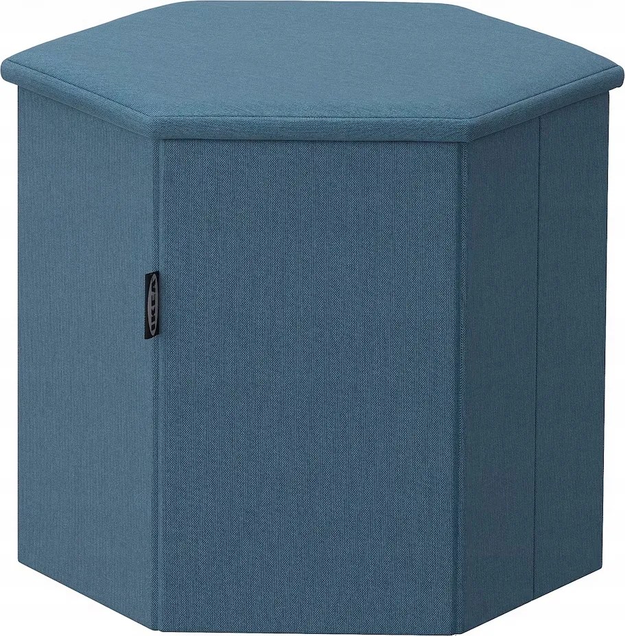 Ikea puff tárolórekesszel Kjuge Knisa kék