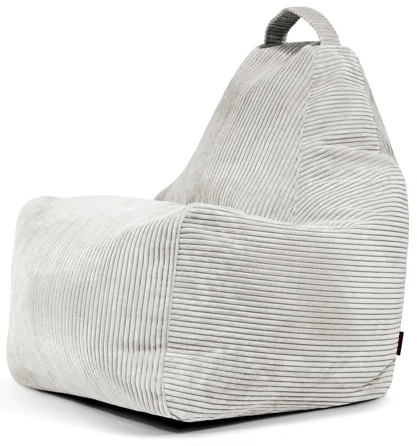 Krémszínű kordbársony babzsákfotel Play Amuse – SLOWDOWN