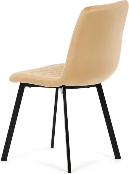 Étkezőszék, sárga, bársony szövet, DCL-973 YEL4