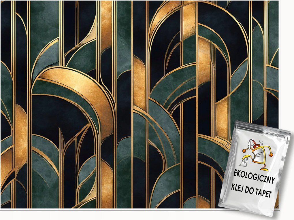 Fotótapéta Art Deco Arany Hálószoba Nappali Tapéta Flizelina 350x250
