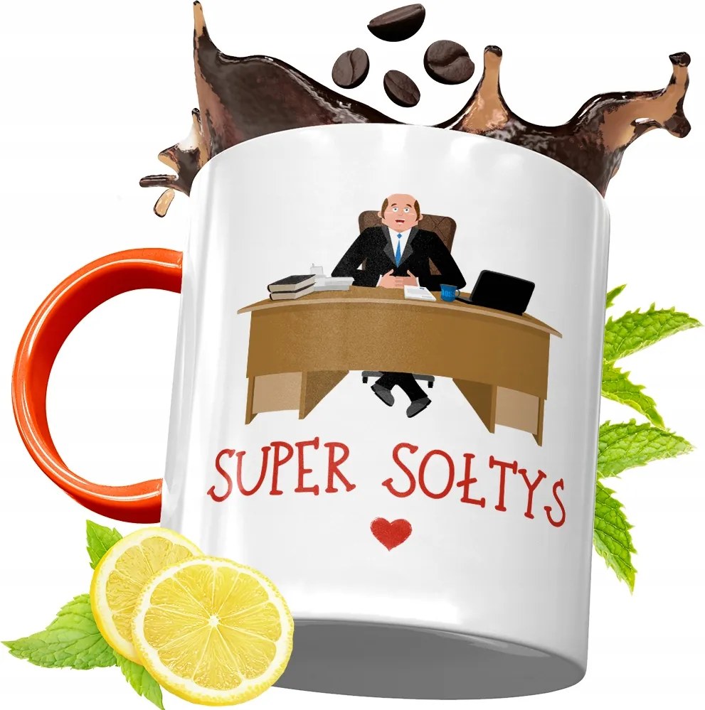 Narancssárga Bögre Soltys Ajándék fényképes nyomtatással