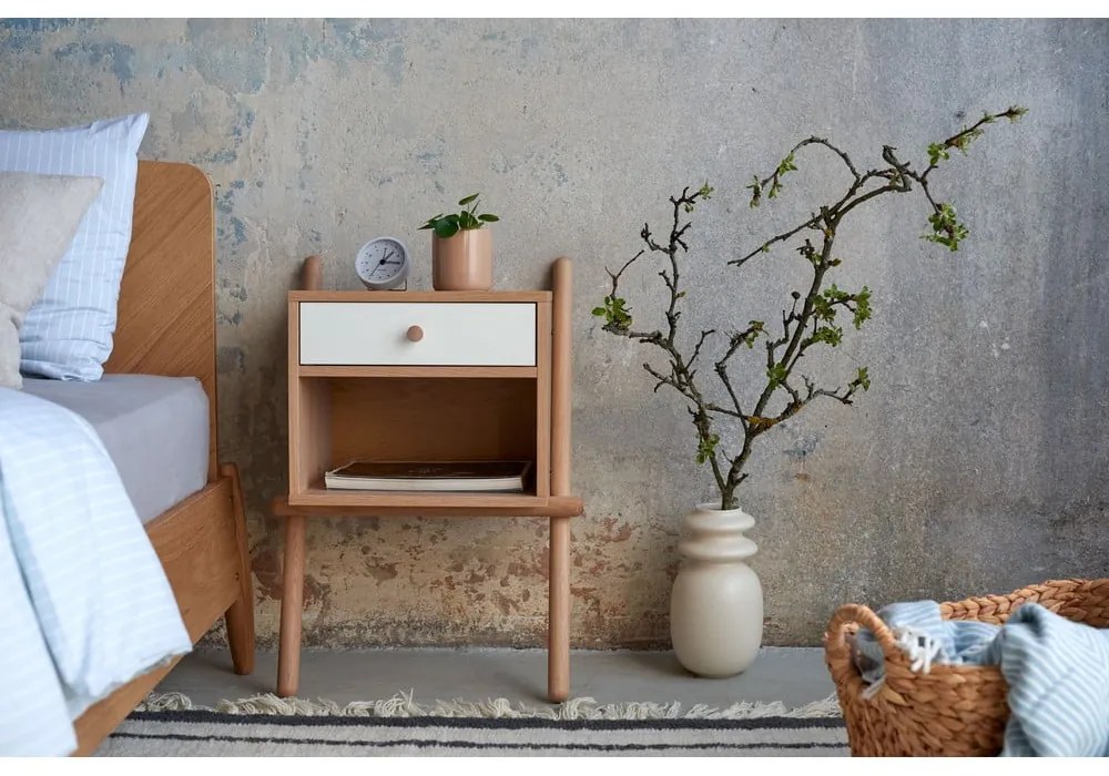 Farsta Herringbone kétszemélyes ágy, 140 x 200 cm - Woodman