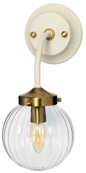 Elstead - Fali lámpa COSMOS 1xE14/60W/230V fehér/sárgaréz