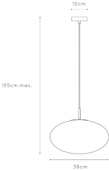 ONLI - Csillár zsinóron JANET 1xE27/6W/230V átm. 38 cm