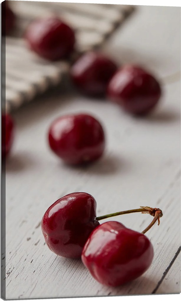Vászonkép Konyha Szórott cseresznye 60x100