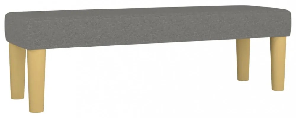 sötétszürke szövet pad 100 x 30 x 30 cm