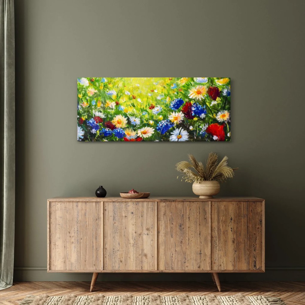 Vadvirágok képe (120x50 cm)