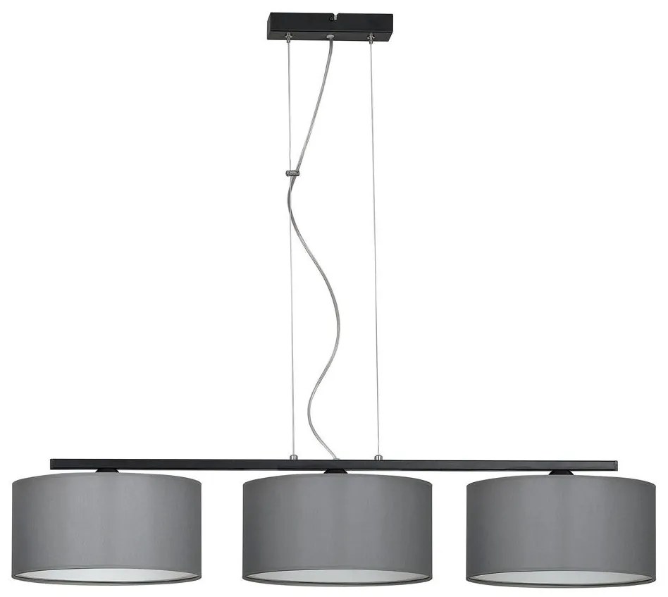 Csillár zsinóron ASTRA 3xE27/60W/230V szürke