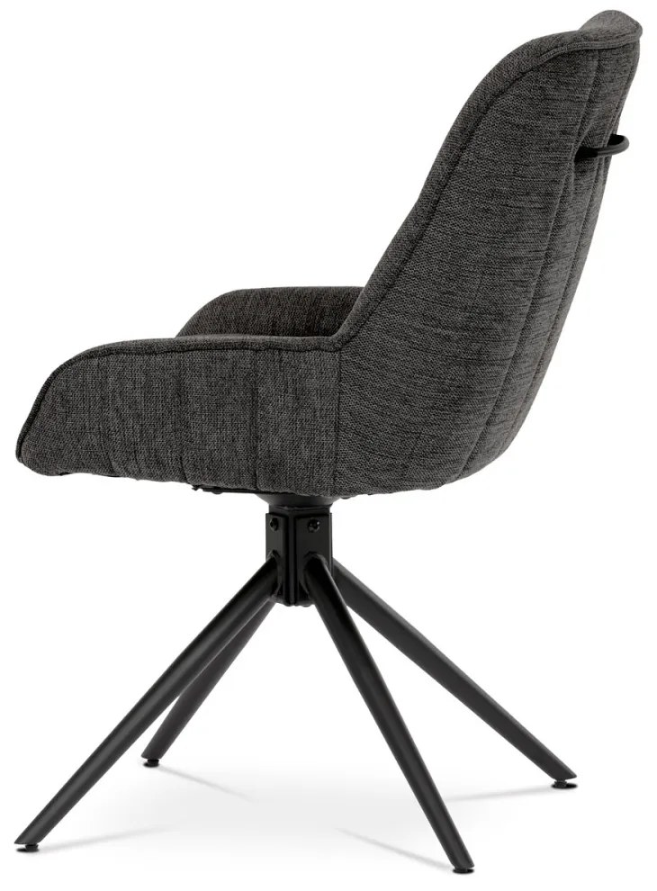Scaun de sufragerie pivotant 180° gri HC-535