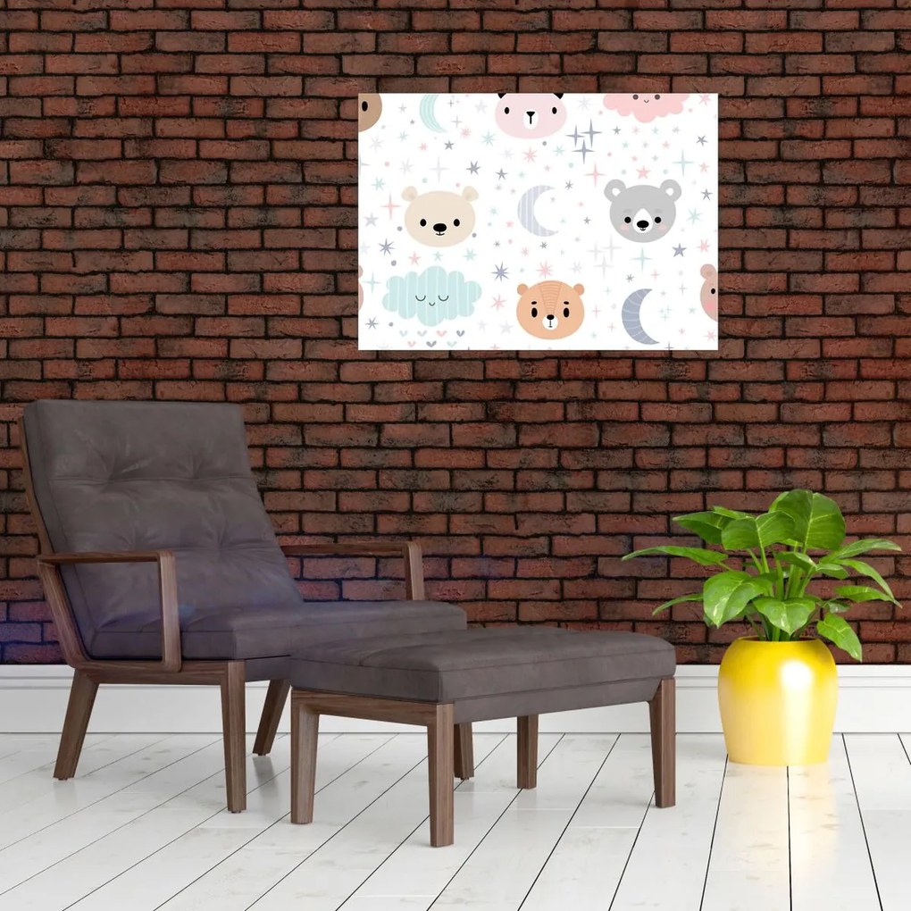 Üveg kép - Jó éjszakát. (70x50 cm)